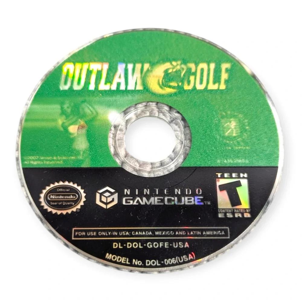 Outlaw Golf Nintendo GameCube CIB Complete with Manual and Inserts 2002 DOL-GOFE